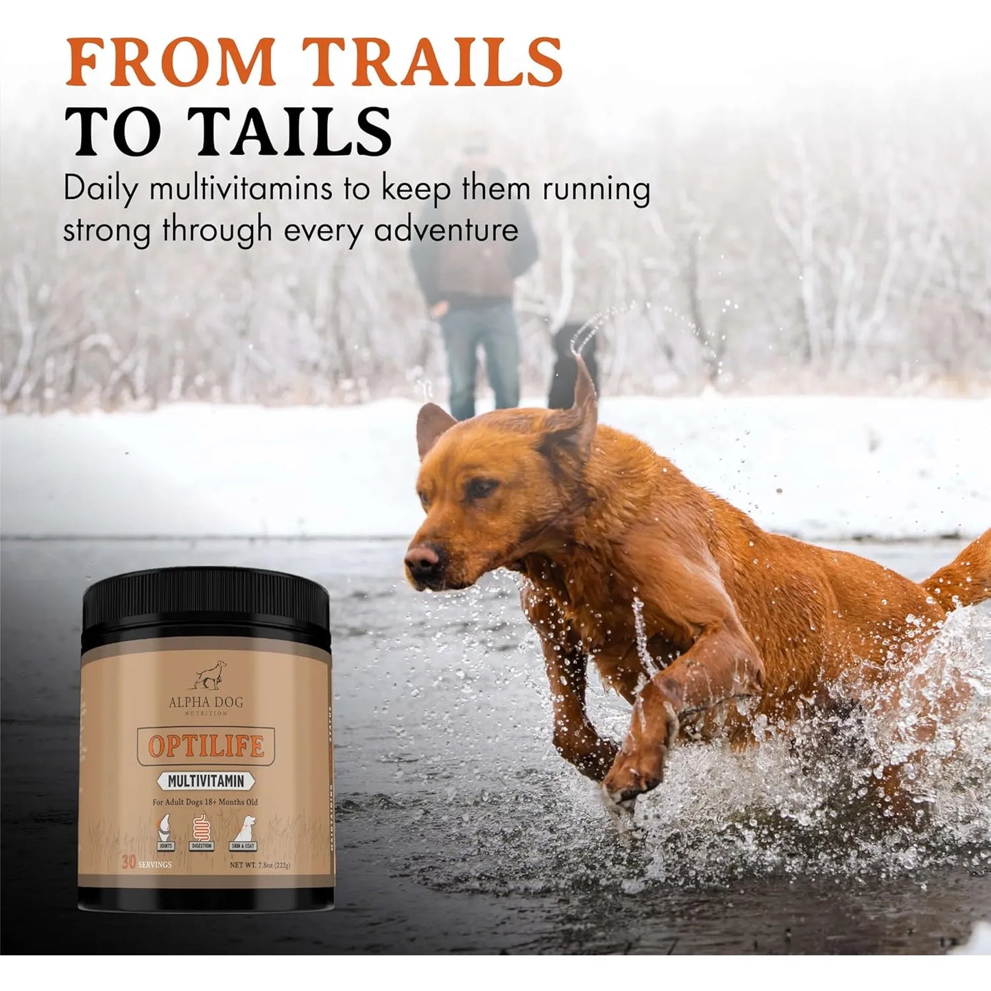 Multivitamínico En Polvo Para Perros Adultos Con Probióticos OptiLife