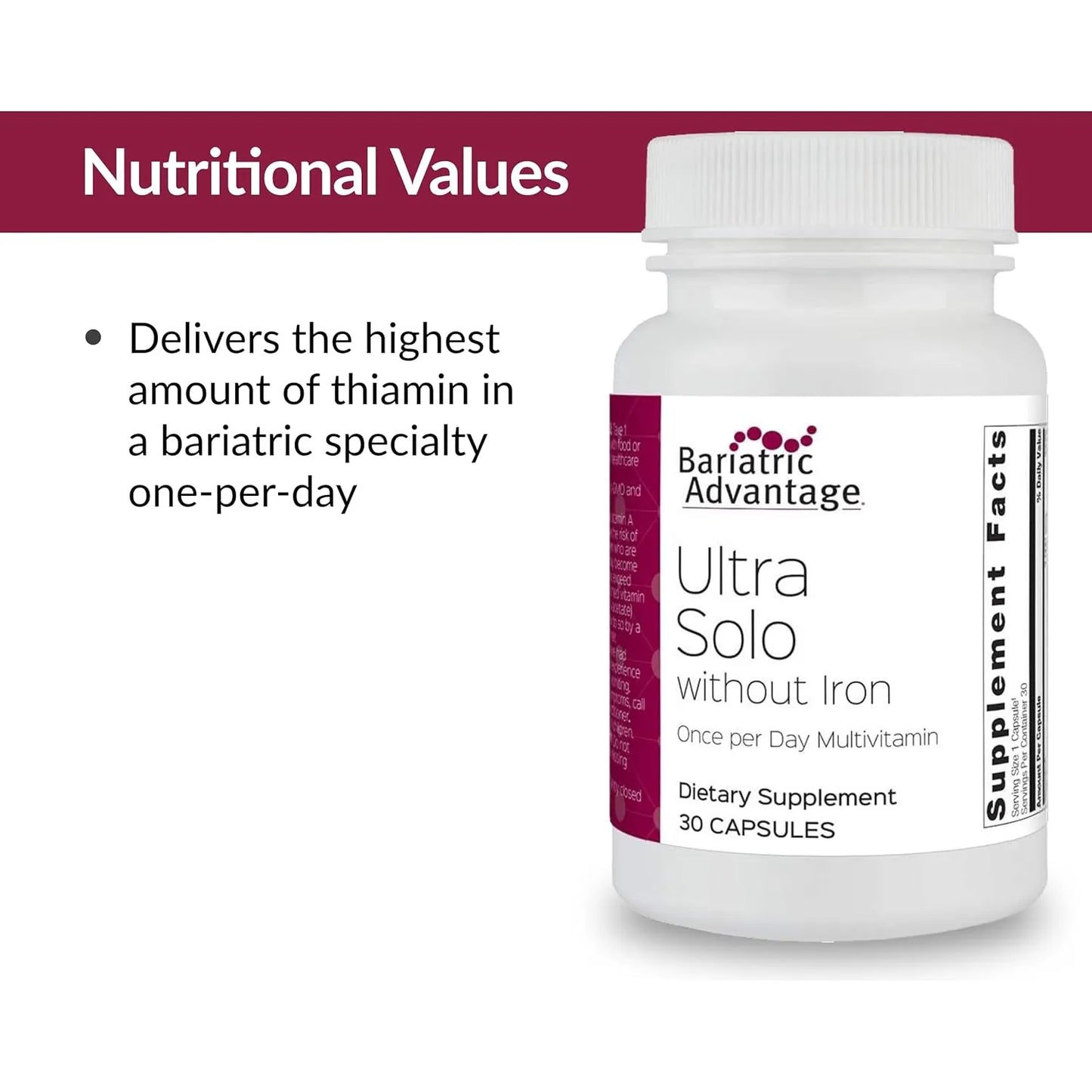 Multivitaminico Diario Para Pacientes Bariatricos Con Tiamina Capsulas Sin Gluten