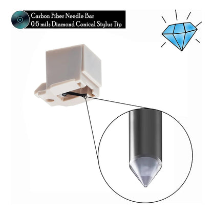 Juego 2 Agujas Diamante Cepillo Limpieza Compatible Audio Technica Atn3600L