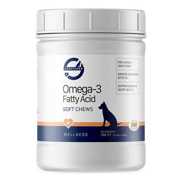 Masticables Suaves Omega 3 Aceite De Pescado Alta Potencia Para Perros