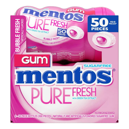Mentos Pure Fresh Goma Mascar Sin Azucar Sabor Burbujas 300g Frescura Duradera Y Sabor Intenso