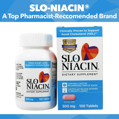 Vitamina B3 Niacina 500mg Flush Free 100 Cápsulas Energía Y Salud Cardíaca