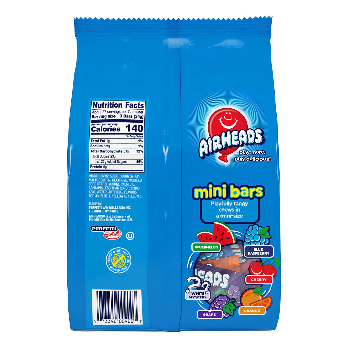 Mini Barras De Caramelo Airheads Sabores Frutales Variados Snack Dulce Y Divertido