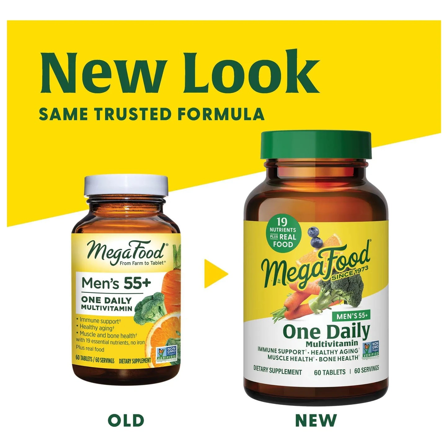 Multivitamínico Daily Hombres 55+ Con Vitaminas B12 C D Zinc Y Selenio 90 Tabletas