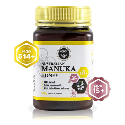 Miel De Manuka Mgo 514 Pura Orgánica Cruda Australiana Refuerzo Inmunitario Y Vitalidad