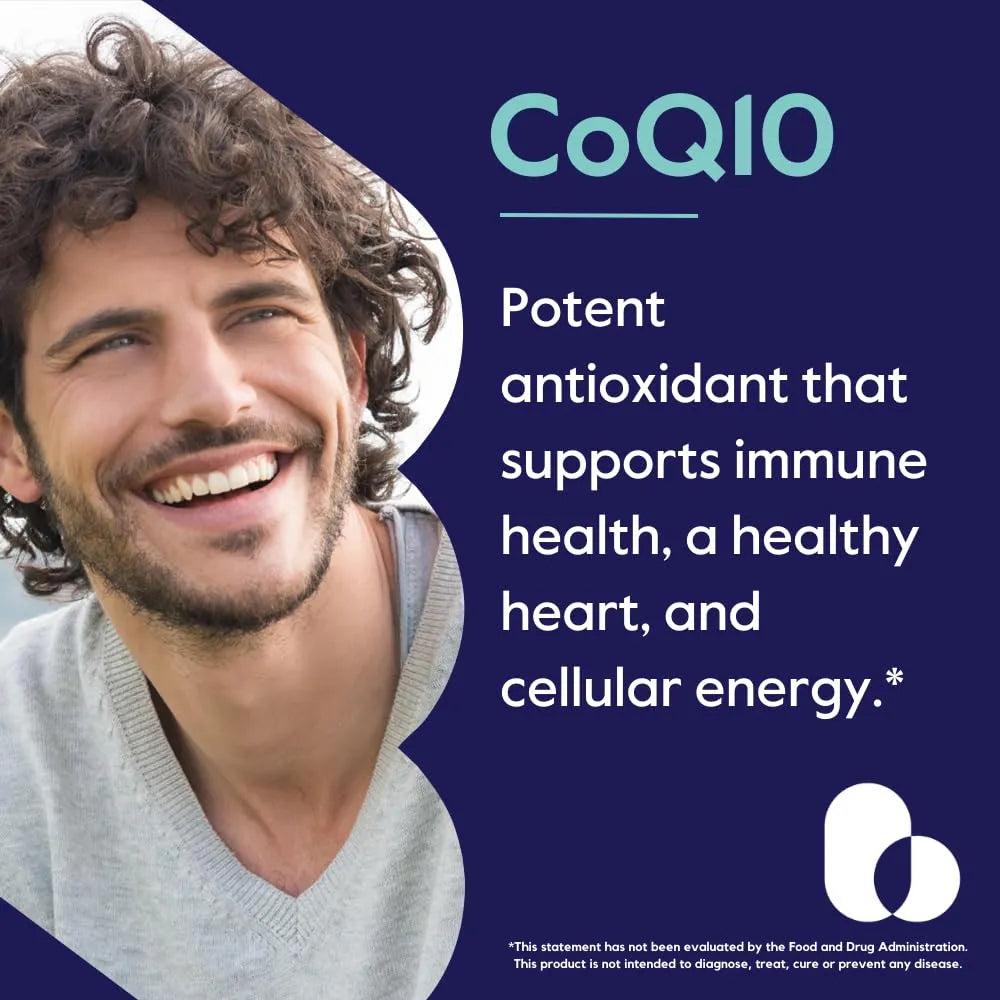 Coenzima Coq10 400 Mg 120 Capsulas Veganas Antioxidante Energia Celular