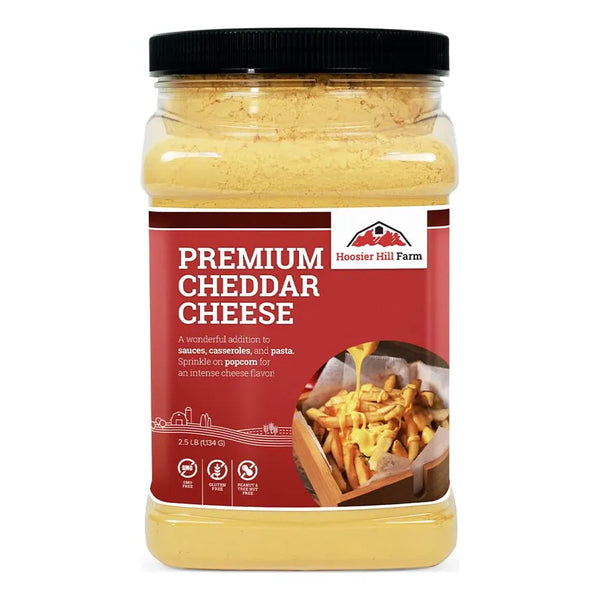 Queso Cheddar En Polvo Hoosier Hill Farm 2.5 Lb Sabor Natural Sin Colorantes Artificiales