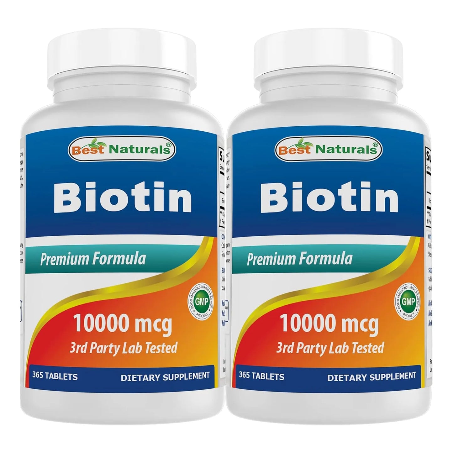 Biotina 10000 Mcg 365 Tabletas Cabello Piel Uñas Best Naturals