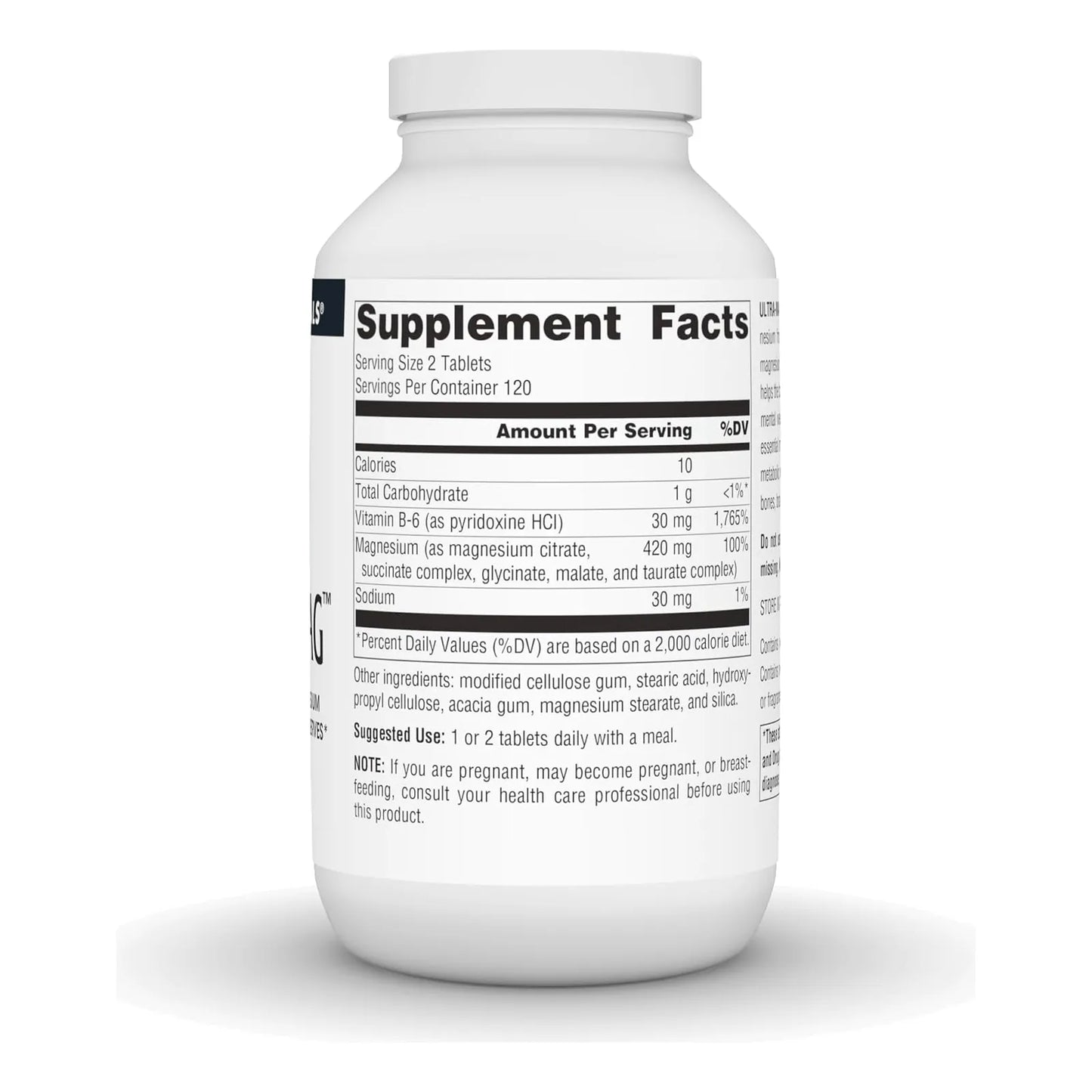 Complejo De Magnesio Ultra Eficiente 240 Tabletas Source Naturals Suplemento Muscular Y Nervioso