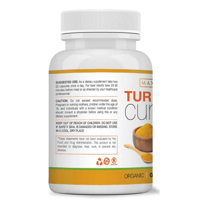 Curcumina De Cúrcuma Con Piperina 1500 Mg 90 Tabletas Energía Natural