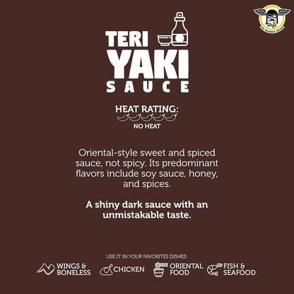 Salsa Teriyaki Dulce Y Especiada 3.78 Litros 128 Onzas Mr Wings