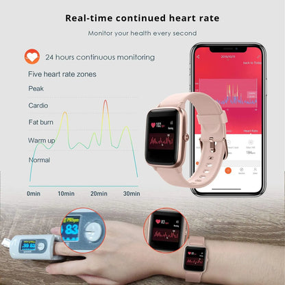 Fitpolo Smart Watch Monitor Cardíaco Resistente Al Agua Pantalla Táctil
