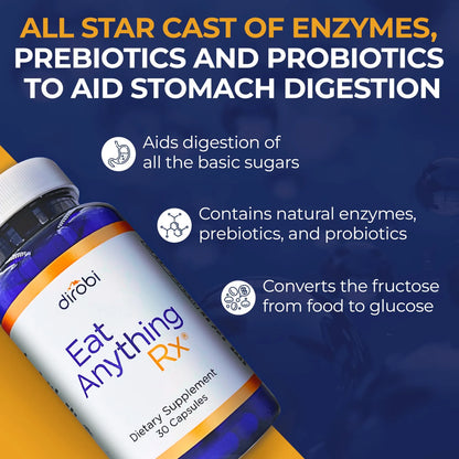 Enzimas Digestivas Dirobi Mejora Digestion Lactosa Grasa Proteinas
