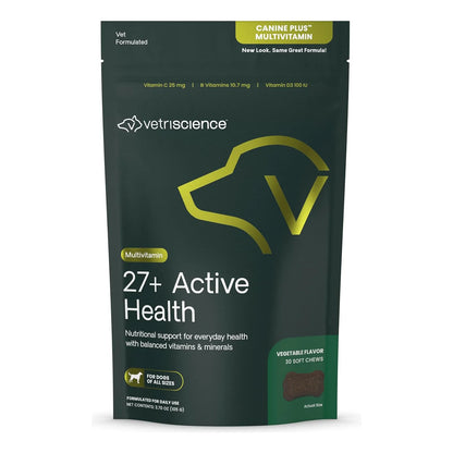 Multivitamina Canina VetriScience Para Perros Salud Piel y Energía 30 Masticables