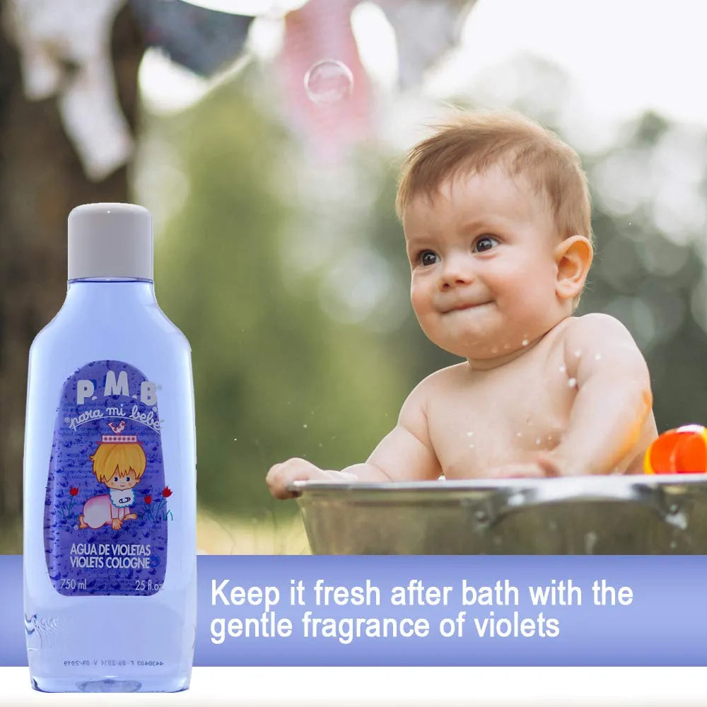 Colonia Splash Agua De Violetas Para Bebé 710 Ml Fragancia Suave Y Fresca