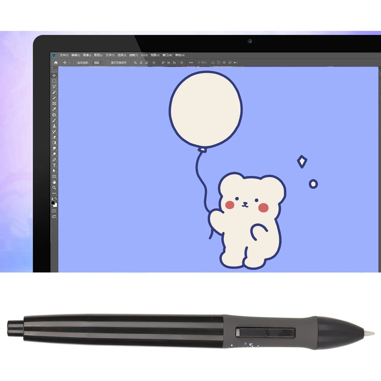Bolígrafo Para Tableta De Dibujo 8192 Niveles De Presión Compatible Con HUION
