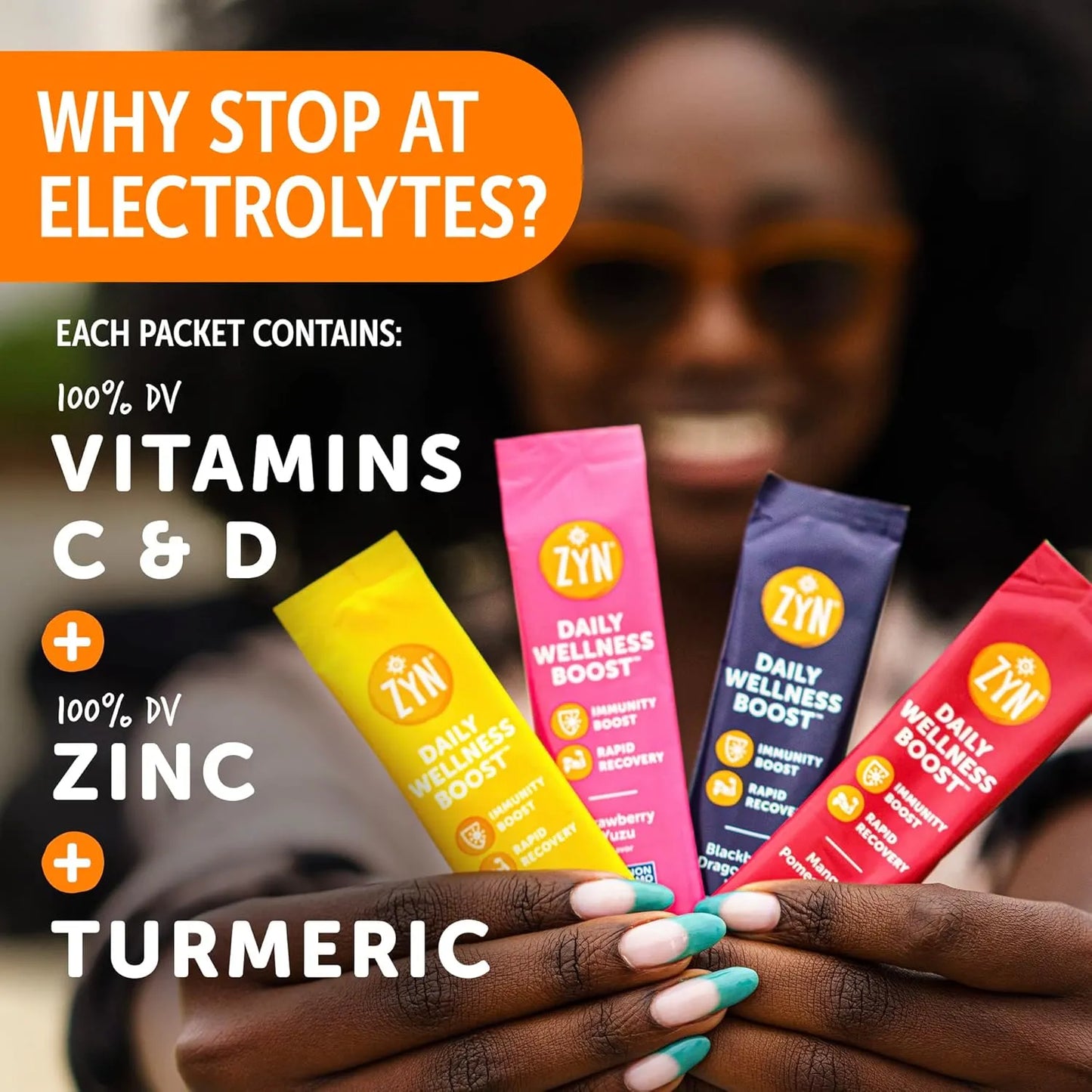 Polvo Hidratante Con Electrolitos Curcumina Vitaminas C D Zinc 4 Sabores