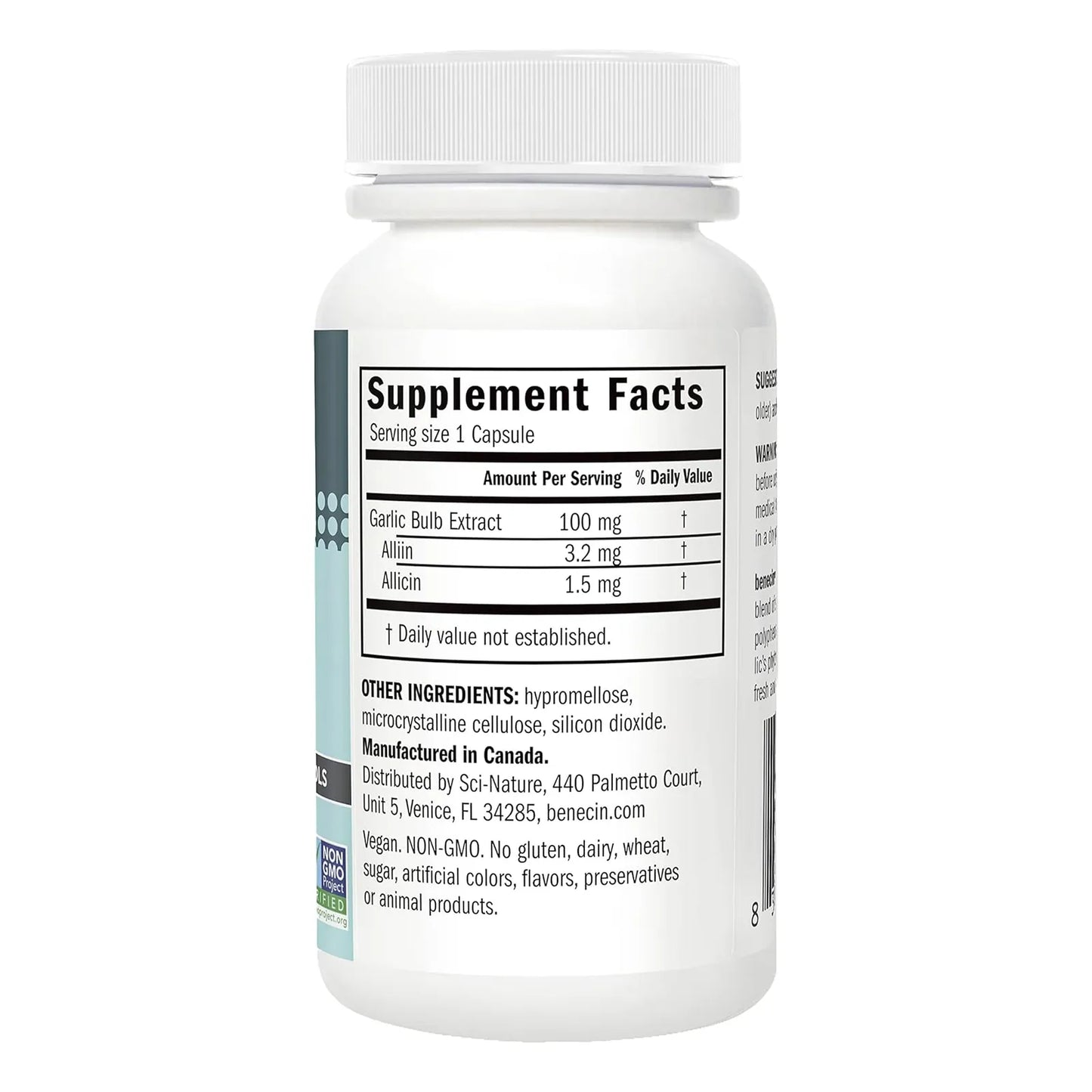 Suplemento Defensa Inmunológica Ajo Negro 1500 Mcg Alicina Potente Apoyo Inmunológico Y Cardíaco