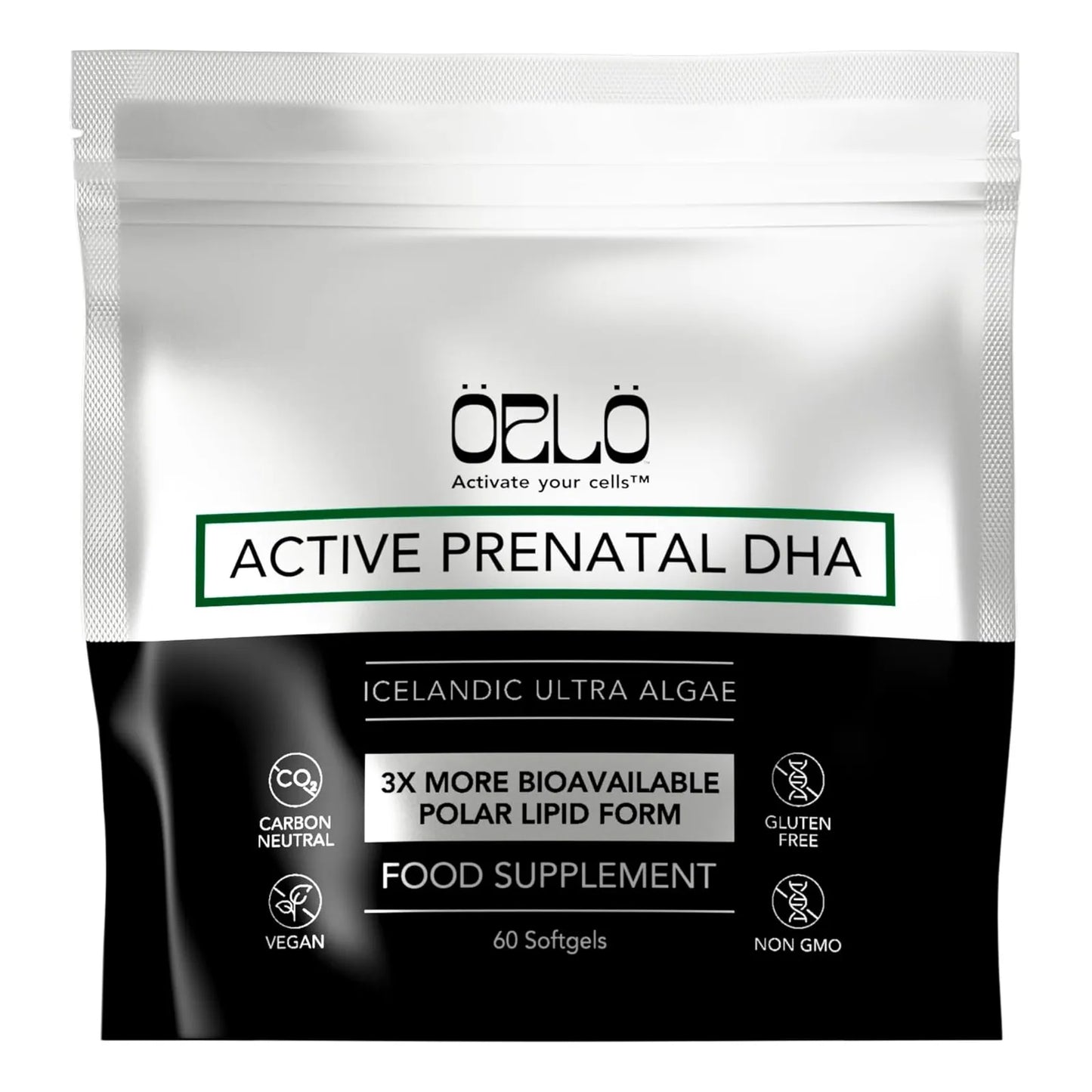 Aceite De Algas Omega 3 Dha Prenatal Orlo 60 Capsulas Mini Vegano