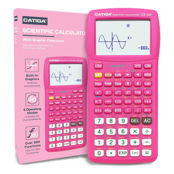 Calculadora Cientifica Graficadora Catiga Rosa Funciones Avanzadas Pantalla Grande