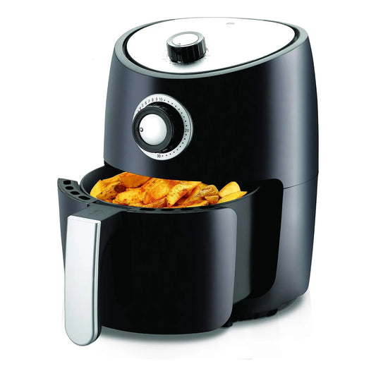 Freidora De Aire Nutrichef 1000W 2 Cuartos Cocina Sin Aceite Ahorra Tiempo Y Dinero