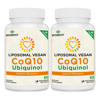 Cápsulas Blandas Ubiquinol CoQ10 1000 Mg Alta Absorción Vegano Corazón Energía