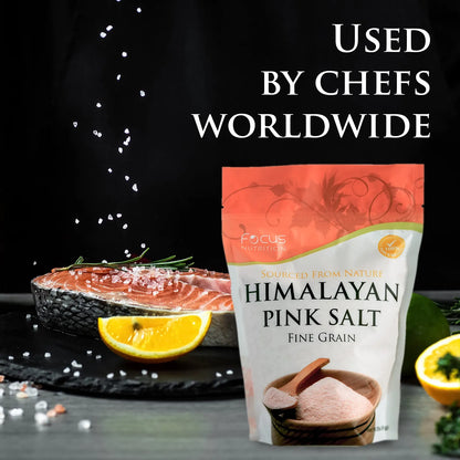 Sal Rosa Del Himalaya Grano Fino 100 Natural Bolsa Resellable 2 Libras Beneficios Saludables