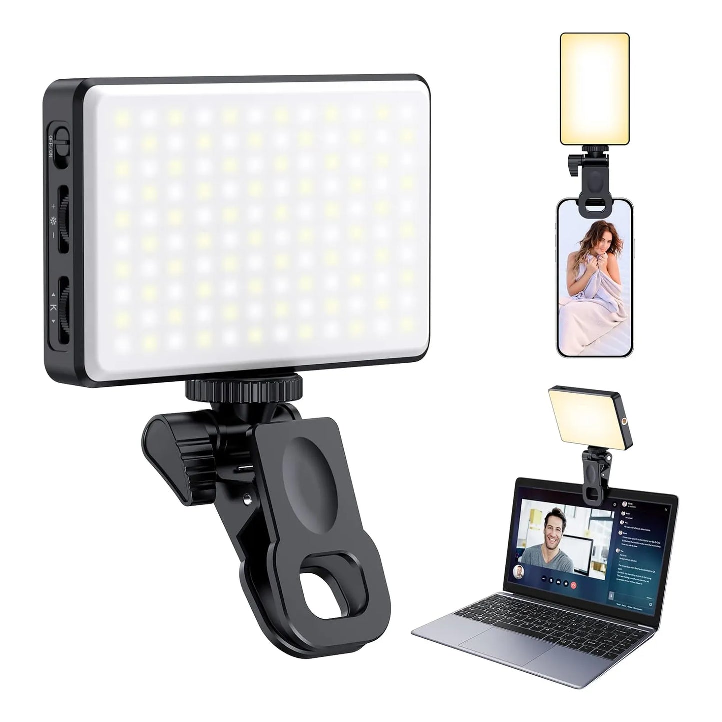 Meixitoy 120 Luces Led Para Teléfono Luz Selfie 3 Modos Recargable 5000Mah