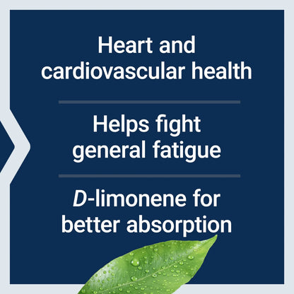 CoQ10 Superabsorbible Con D Limoneno Para Salud Cardiaca Y Energia 60 Capsulas