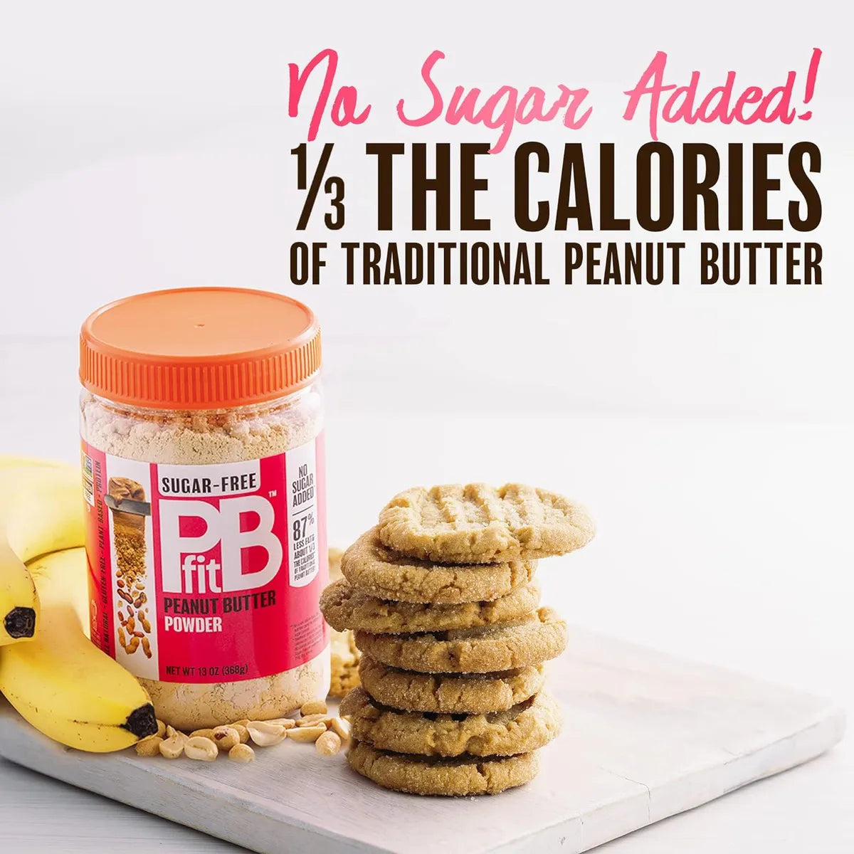 Pbfit Mantequilla De Mani En Polvo Sin Azucar 368g Importada 90 Menos Grasa