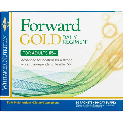 Multivitamínico Diario Dr Whitaker Forward Gold Para Adultos Mayores 65 Años 60 Paquetes