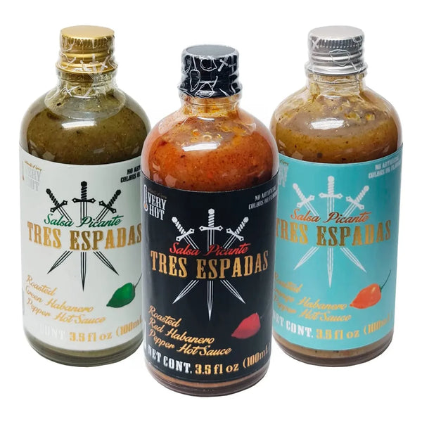 Paquete 3 Salsas Picantes Habanero Gourmet Tres Espadas 100 Natural