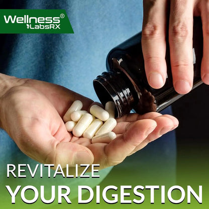 Enzimas Digestivas Con Probióticos Y Prebióticos 450 Mg 5 Mil Millones UFC Mejora Tu Digestión Y Salud Intestinal