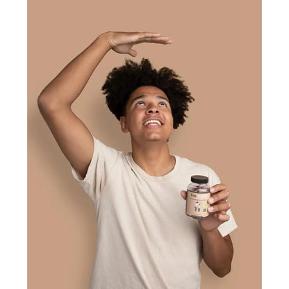 Capsulas Maximizador De Crecimiento De Altura Natural Con Ashwagandha Y Calcio Para Niños Y Adolescentes Paquete De 3