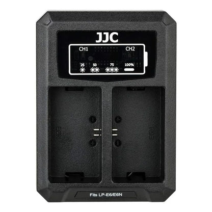 Cargador Usb Doble Ranura Para Baterias Canon Lp E6 Lp E6n Lp E6nh Carga Rapida
