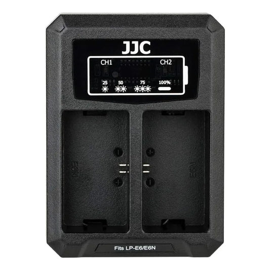 Cargador Usb Doble Ranura Para Baterias Canon Lp E6 Lp E6n Lp E6nh Carga Rapida