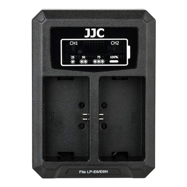 Cargador Usb Doble Ranura Para Baterias Canon Lp E6 Lp E6n Lp E6nh Carga Rapida