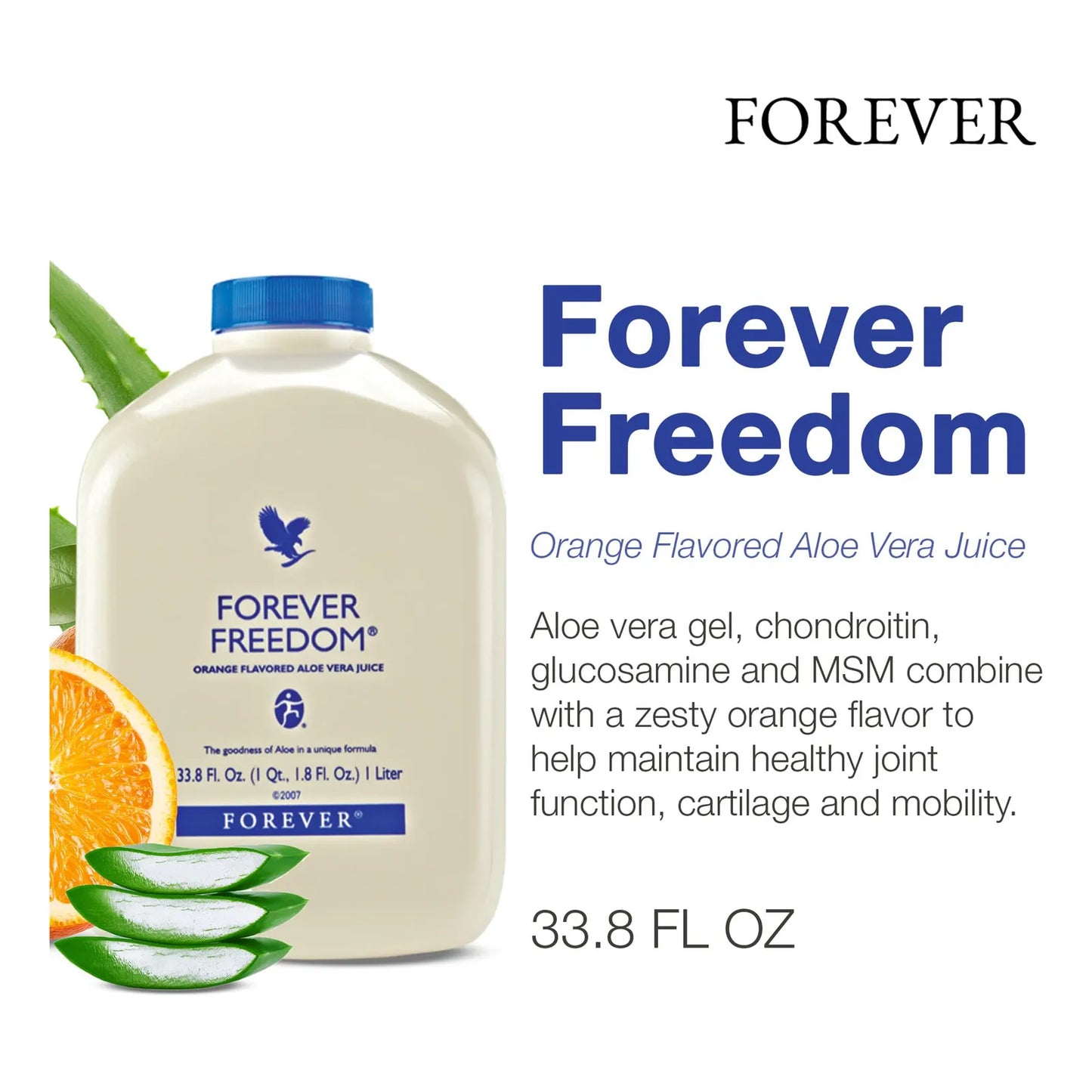 Jugo De Aloe Vera Sabor Naranja Con Condroitina Y Glucosamina 1000 Ml
