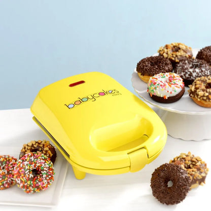 Mini Maquina Para Hacer Donas Babycakes Amarillo Facil Rapido Y Divertido