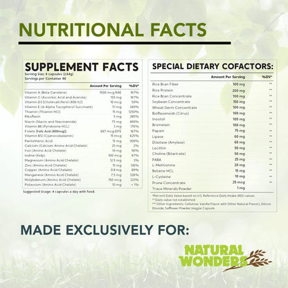Life Mate Multivitaminas Prenatales Energéticas 360 Cápsulas Apoyo Nutricional E Inmunológico