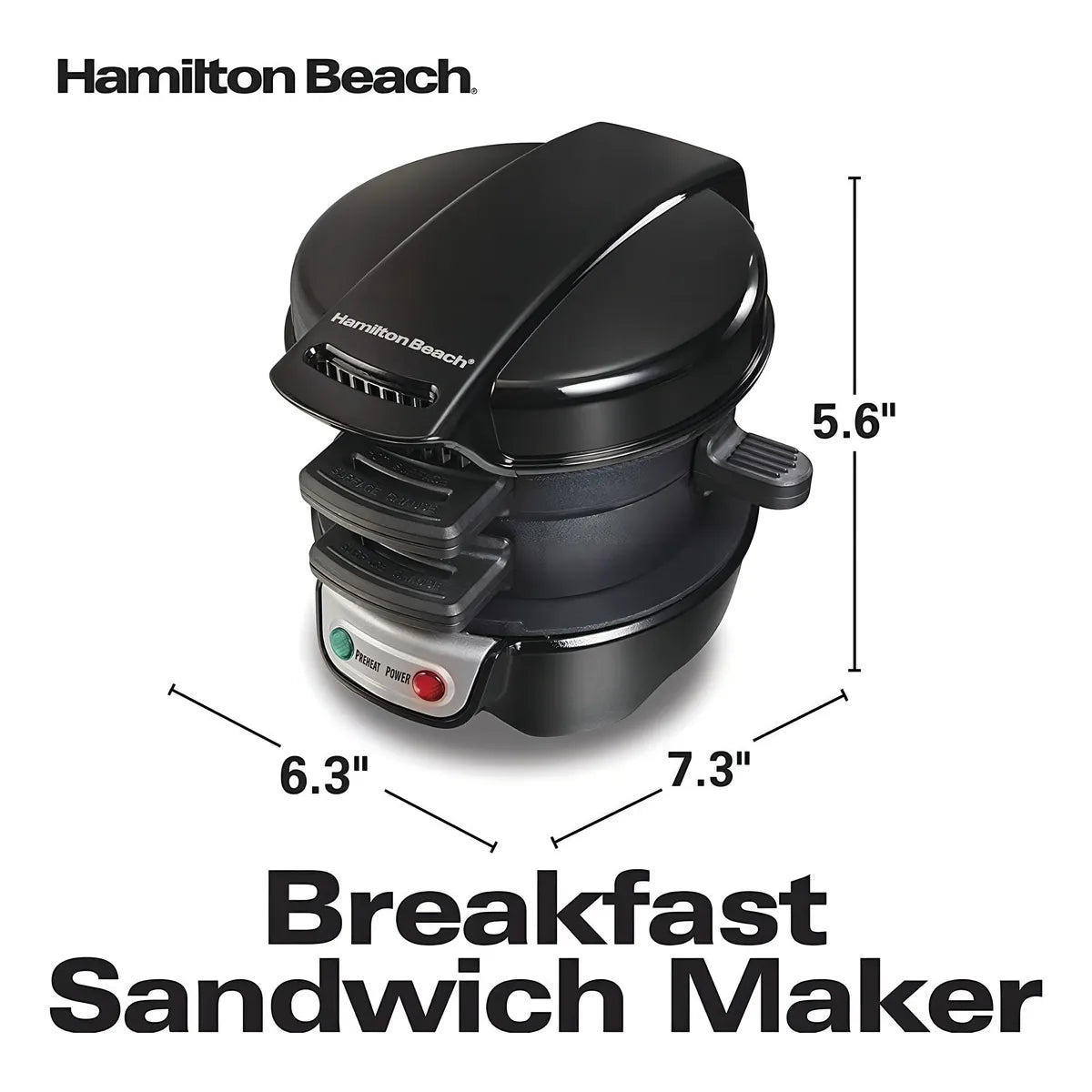 Sandwichera Especial Para Desayuno Hamilton Beach Prepara Sándwiches En 5 Minutos