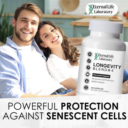 Suplemento Antienvejecimiento Longevity Blend Con Quercetina Y Rhodiola Rosea Para Defensa Celular