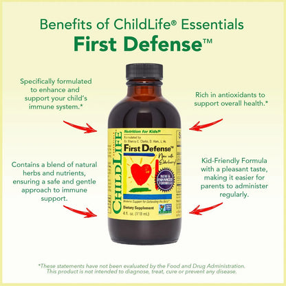 Paquete De 4 Vitaminas Líquidas Para Niños Con Vitamina D3 C Y Equinácea
