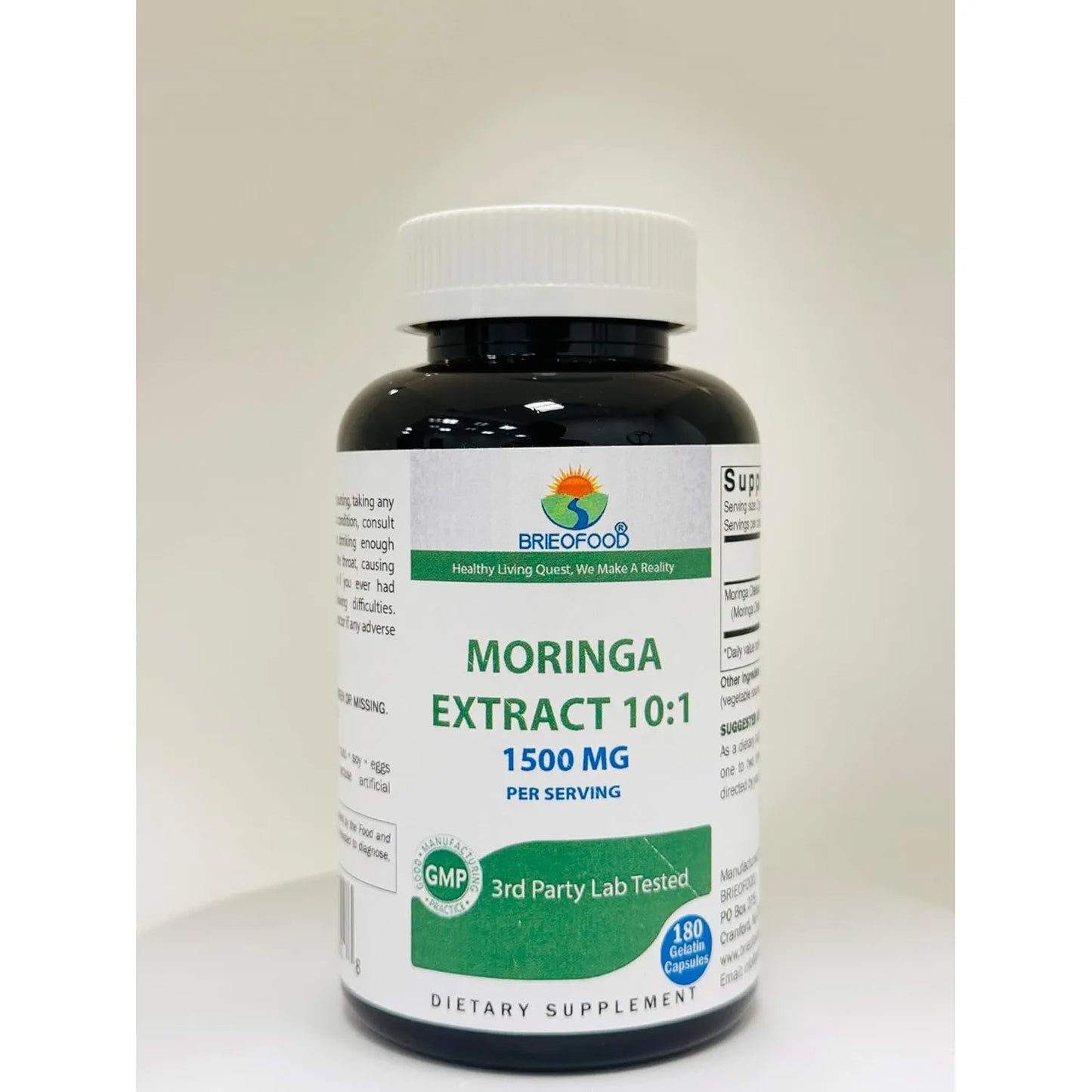 Extracto De Moringa Oleifera 10 1 1500 Mg 180 Capsulas Superalimento Sin Gluten Y Omg