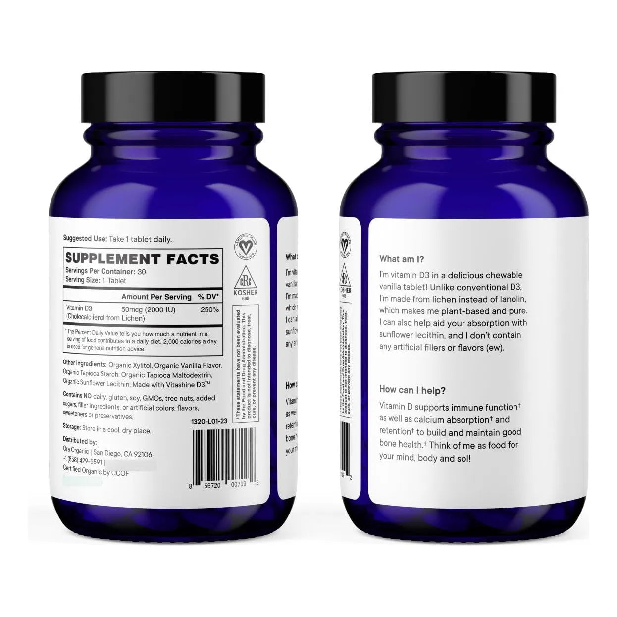 Vitamina D3 2000UI Vegana De Liquen Salud Osea Energia Y Defensas