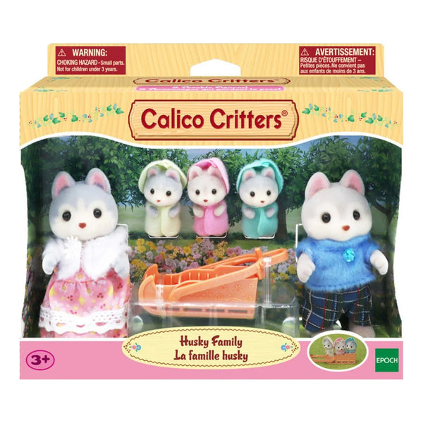 Calico Critters Familia Husky Set De Ternurines Para Juego Imaginativo