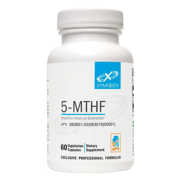 Folate Bioactivo 3400 Mcg Dfe Cuatrefólico Xymogen Apoyo Cardiovascular Y Mental