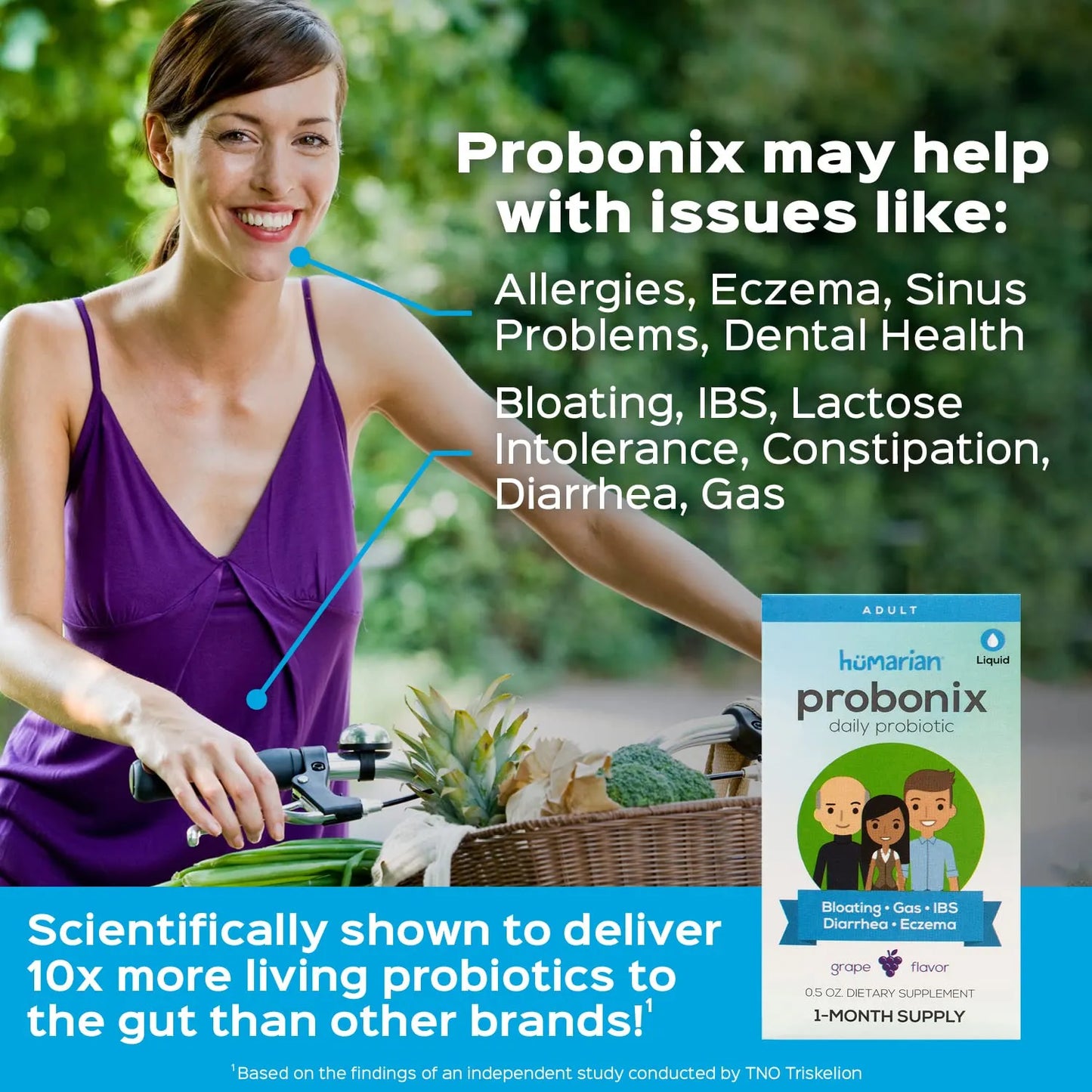 Liquido Probiotico Gotas Salud Digestiva Alivia Hinchazon Gas Estrenimiento