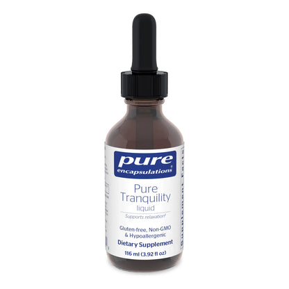 Pure Tranquility Liquid Suplemento Hipoalergenico Para Relajacion Y Estres Ocasional 3.92 Onzas