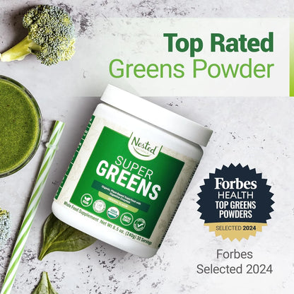 Super Greens Polvo Superfood 20 Ingredientes Organicos Vegano Energia Y Digestión